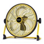 Ventilador Grande Recargable (GREEK AIRE) 16” (AMARILLO y NEGRO)
