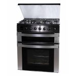 ESTUFA DE 5 QUEMADORES A. INOX DOBLE HORNO