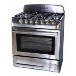 ESTUFA DE 5 QUEMADORES ACERO INOXIDABLE