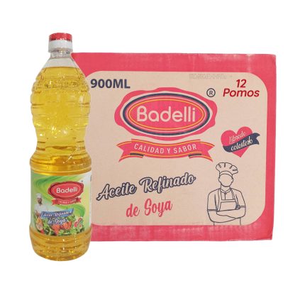 Caja de 12 Pomos de Aceite de Soya de 900 ml c/u (Solo HABANA)