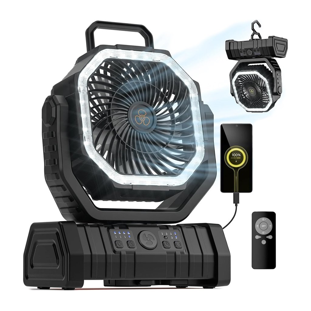 Ventilador F6 Recargable 20000 mAh (Negro) Ventilador F6 Recargable 20000 mAh - Imagen 1