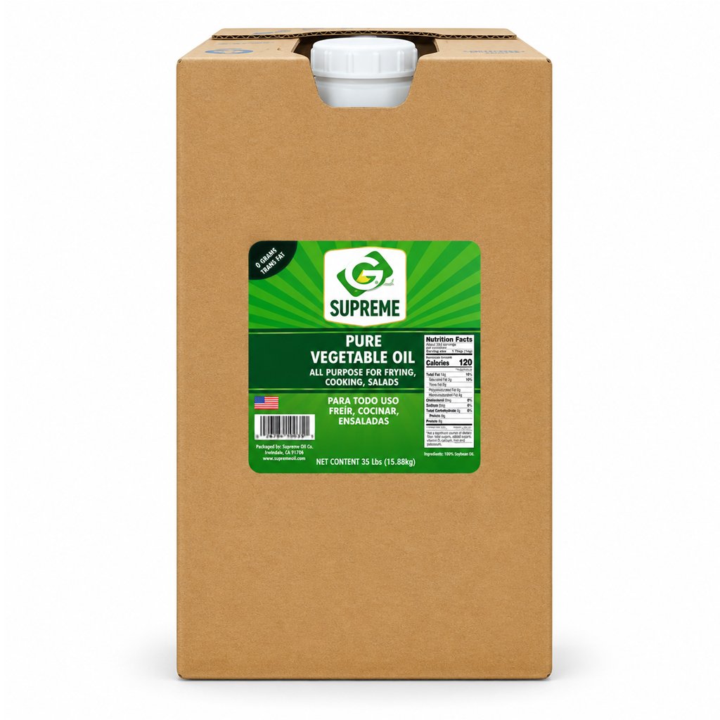 Aceite Vegetal SUPREME 35 Lbs Caja Pomo de Aceite Vegetal 35 Lbs. (15.88kg) Aprox. 17 Litros - Imagen 1