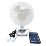 Ventilador de Mesa (Recargable) con Panel Solar Incluido